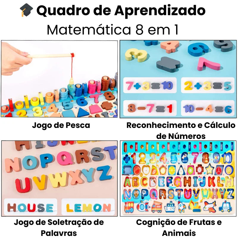 Brinquedo de Madeira Montessori Jogos Educativos