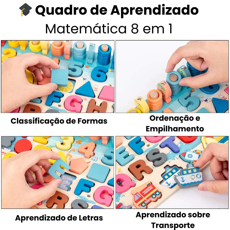 Brinquedo de Madeira Montessori Jogos Educativos