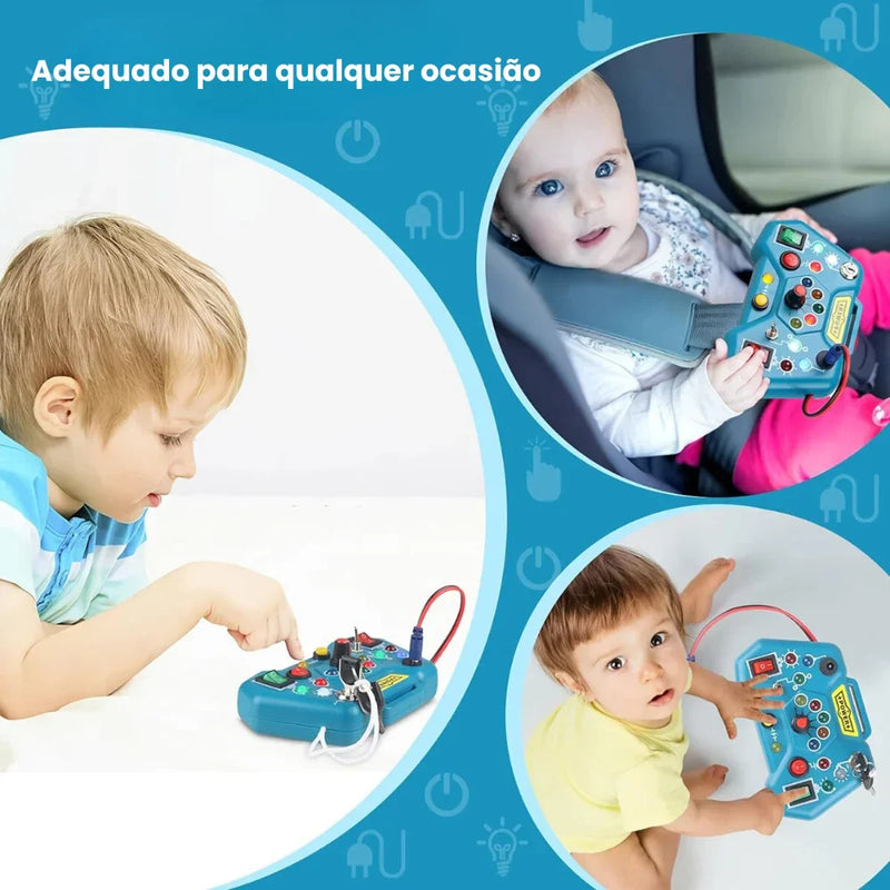 Brinquedo Educativo Montessori com Luz LED e Interruptor