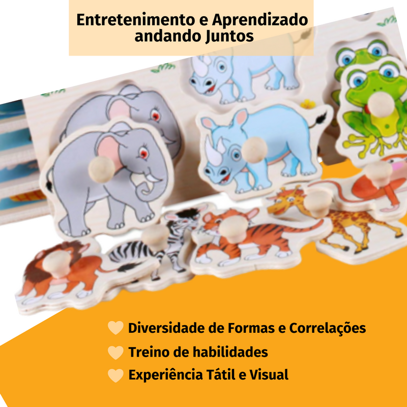 Brinquedo Educativo Encaixe e Aprenda 3D