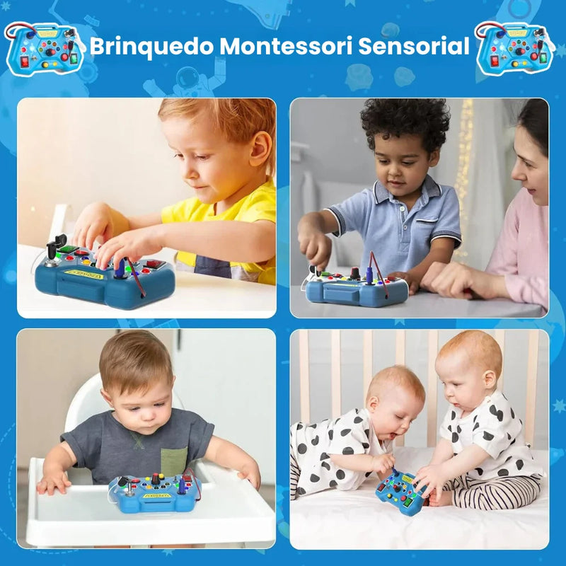 Brinquedo Educativo Montessori com Luz LED e Interruptor