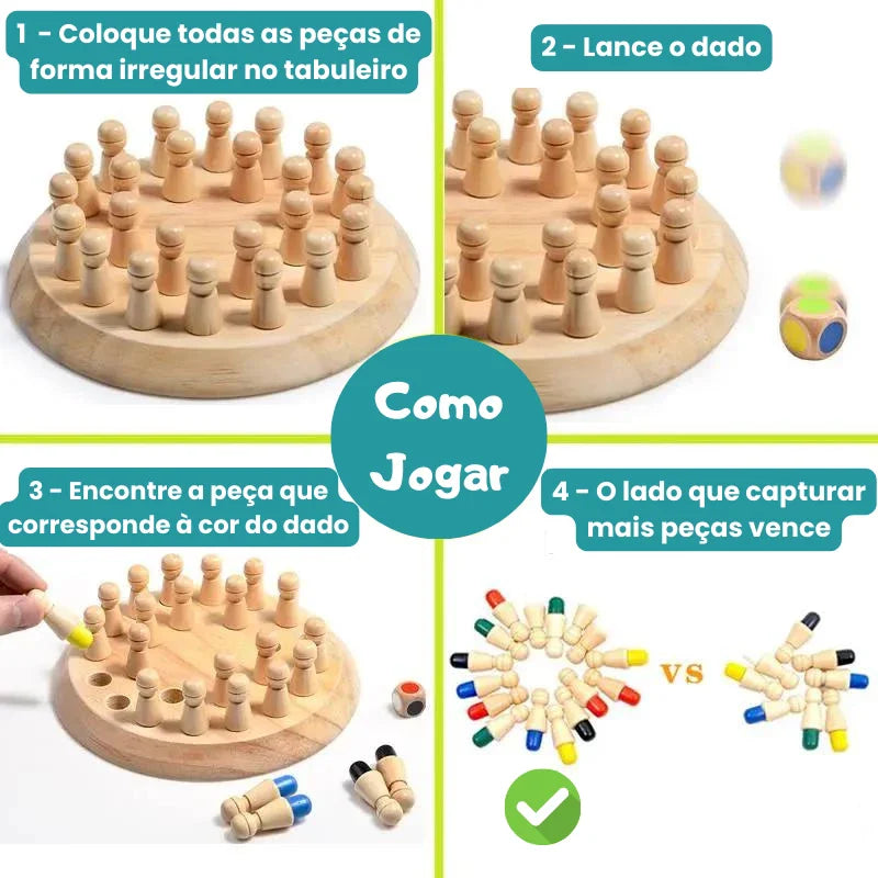 Brinquedo Montessori - Jogo Educativo de Cores