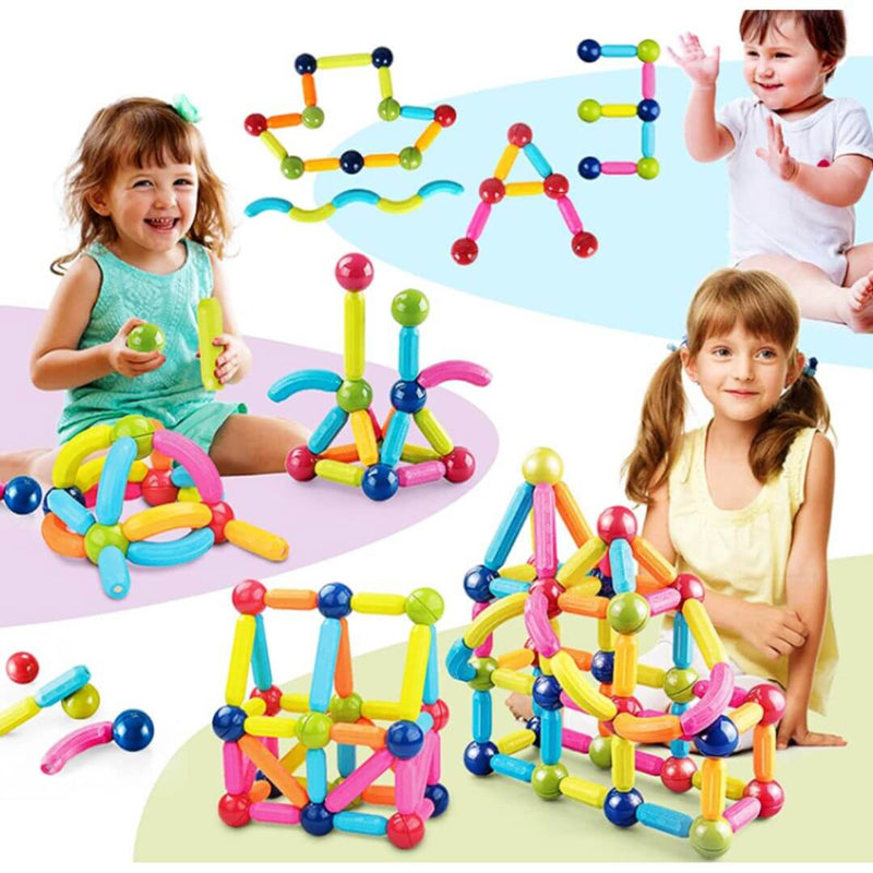 Brinquedo Magnético Toy Montagem e Desenvolvimento Criativo Imagina Kids