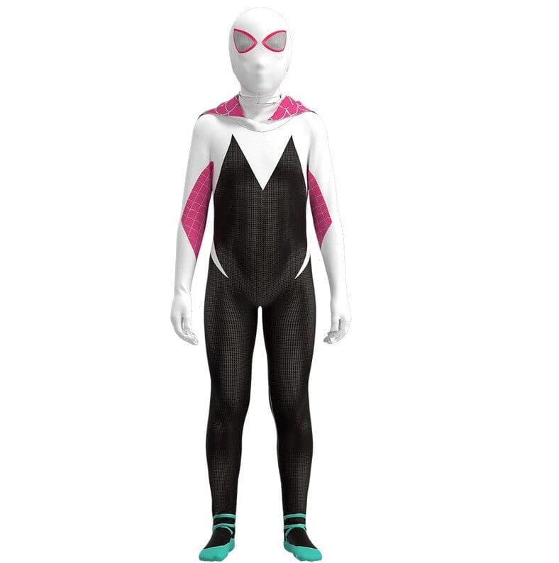 Fantasia Infantil Cosplay Spider Gwen Aranha Fantasma 2