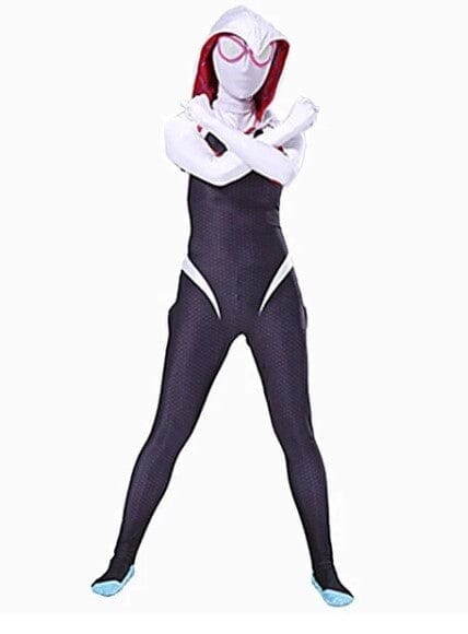 Fantasia Infantil Cosplay Spider Gwen Aranha Fantasma 2