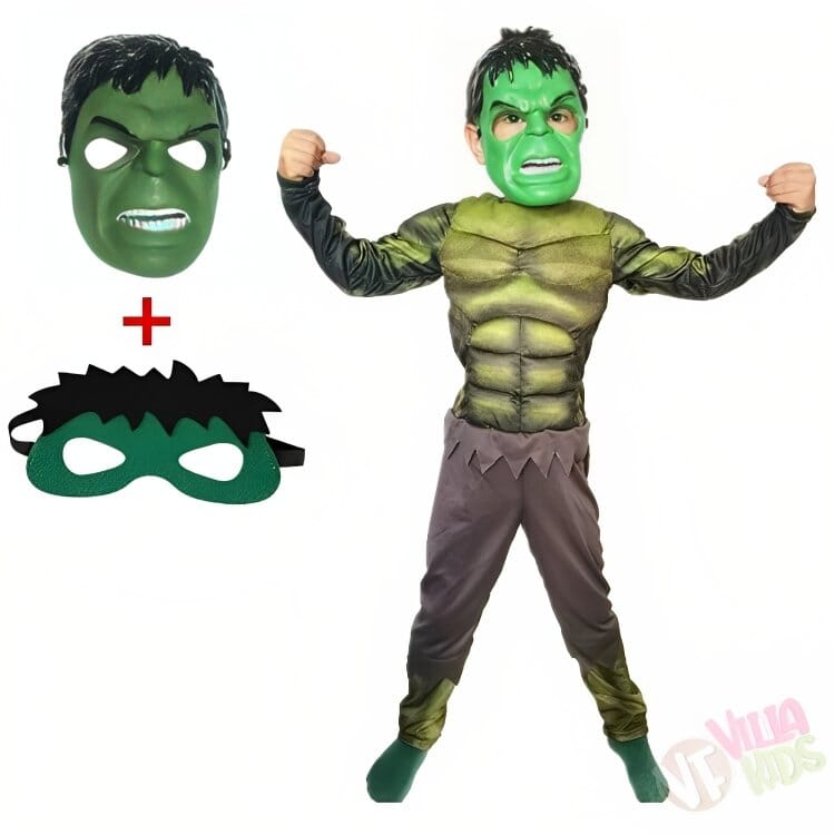 Fantasia Infantil Hulk Vingadores Com Enchimento