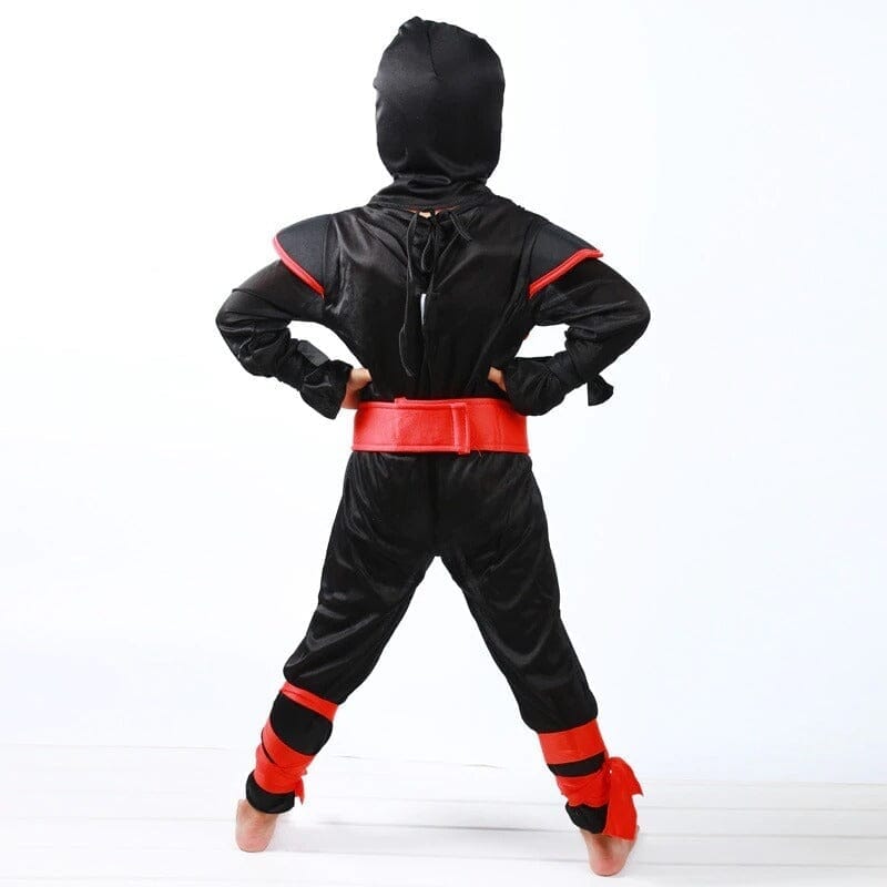 Fantasia Infantil Ninja Black Dragon Cosplay