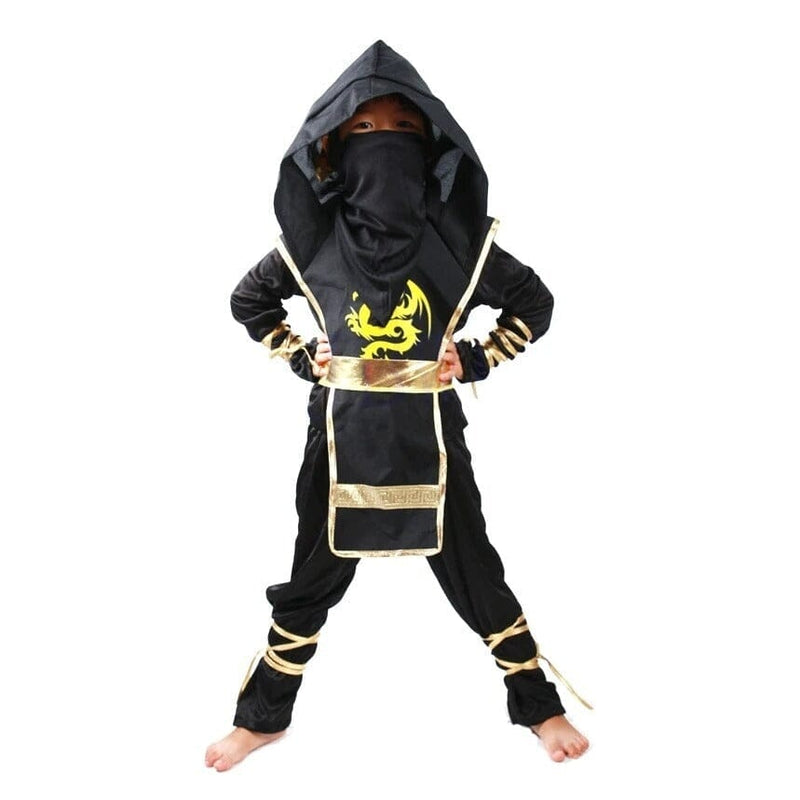 Fantasia Infantil Ninja Dourado