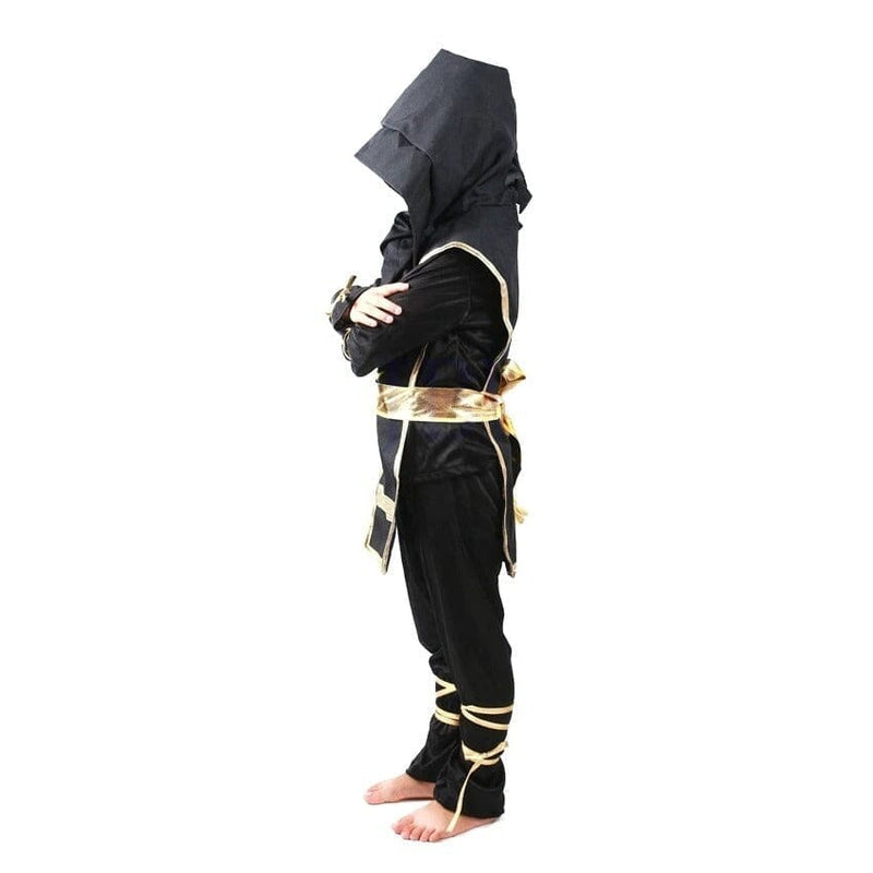 Fantasia Infantil Ninja Dourado